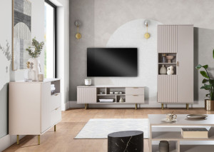 Aurora Slim 80 cm szafa z pionowymi żłobieniami