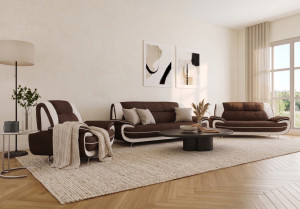 Zestaw wypoczynkowy ONYX 3-2-1 – nowoczesny komplet do stylowego salonu