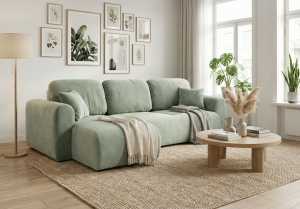 Narożnik lewostronny z funkcją spania UNO 245x148 cm