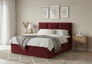 Łóżko kontynentalne boxspring SION 180x212 cm