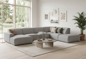 Narożnik modułowy 7-osobowy lewostronny LUCAS 370x266 cm