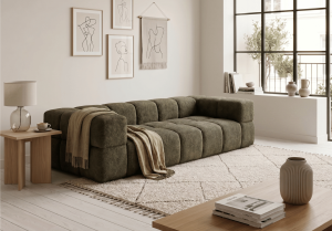 Sofa 3-osobowa z funkcją spania RUBIK 271x104 cm