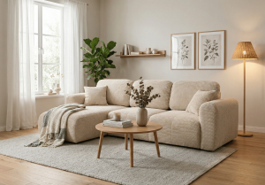 Narożnik lewostronny z funkcją spania UNO 245x148 cm