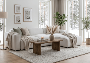 Narożnik prawostronny z funkcją spania PUMA 275x174 cm