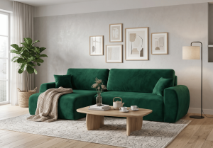 Narożnik lewostronny z funkcją spania DORATO XL 285x144 cm DOSTAWA W 7 DNI