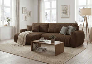 Narożnik lewostronny z funkcją spania DORATO XL 285x144 cm