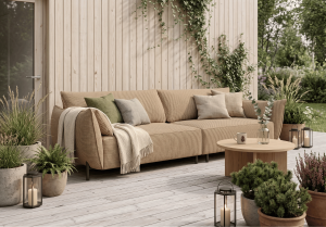 Sofa 4-osobowa ogrodowa premium na taras i balkon GARDEN 228x95 cm