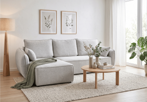 Narożnik lewostronny z funkcją spania VELMA 252x142 cm