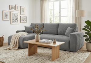 Narożnik lewostronny z funkcją spania L MOET mini 250x142 cm