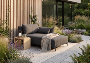Szezlong prawostronny ogrodowy premium na taras i balkon GARDEN 165x94 cm