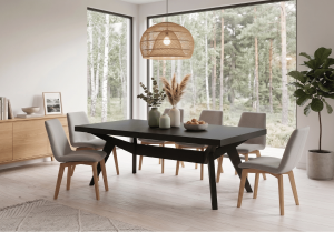 Stół prostokątny rozkładany w stylu rustykalnym WACŁAW T48 100x200-300 cm