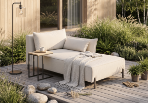 Szezlong prawostronny ogrodowy premium na taras i balkon GARDEN 165x94 cm