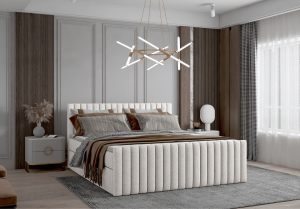 Łóżko kontynentalne boxspring HERA 163x222 cm