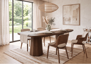 Stół rozkładany na sześciennej nodze OSKAR T83 100x200-300 cm