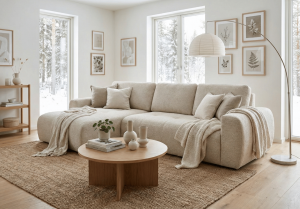 Narożnik lewostronny z funkcją spania L MOET mini 250x142 cm