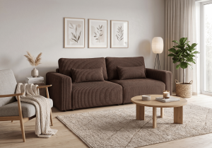 Sofa z wysuwaną leżanką z funkcją spania ZORRO 230x150 cm