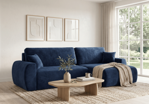 Narożnik prawostronny z funkcją spania DORATO XL 285x144 cm DOSTAWA W 7 DNI