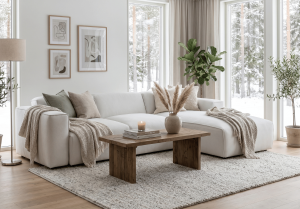 Narożnik prawostronny z funkcją spania PUMA 275x174 cm
