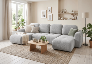 Narożnik z funkcją spania UNO U 315x146 cm