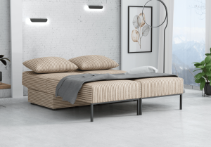 Wielofunkcyjna sofa narożna z funkcją spania TOMI 165x205 cm