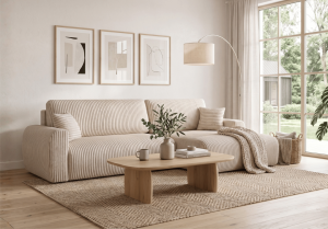 Narożnik prawostronny z funkcją spania DORATO XL 285x144 cm