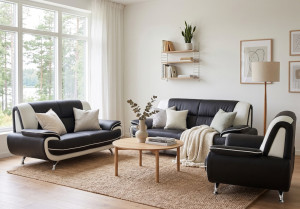 Zestaw wypoczynkowy Onyx 3-2-1 – nowoczesny komplet do stylowego salonu