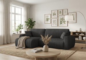 Narożnik lewostronny z funkcją spania DORATO L 246x150 cm