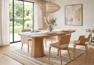 Stół rozkładany na sześciennej nodze OSKAR T83 100x200-300 cm