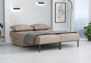Wielofunkcyjna sofa narożna z funkcją spania TOMI 165x205 cm