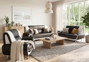 Zestaw wypoczynkowy Onyx 3-2-1 – nowoczesny komplet do stylowego salonu