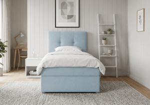 Łóżko pojedyncze kontynentalne boxspring DIEGO 82x207 cm
