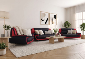 Zestaw wypoczynkowy Onyx 3-2-1 – nowoczesny komplet do stylowego salonu