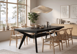 Stół prostokątny rozkładany w stylu rustykalnym WACŁAW T48 100x160-260 cm