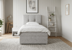 Łóżko pojedyncze kontynentalne boxspring DIEGO 82x207 cm