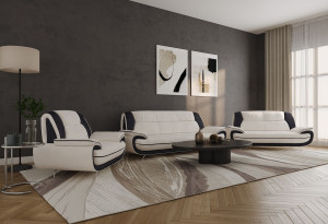 Zestaw wypoczynkowy Onyx 3-2-1 – nowoczesny komplet do stylowego salonu