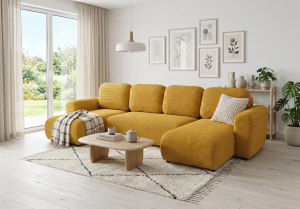 Narożnik z funkcją spania UNO U 315x146 cm