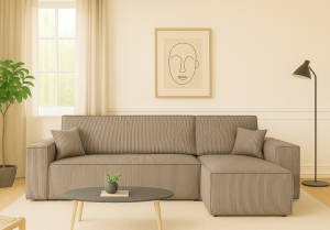 Narożnik uniwersalny z funkcją spania DENIS 244x142 cm