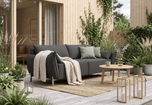 Sofa 2-osobowa ogrodowa premium na taras i balkon GARDEN 158x95 cm