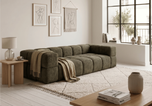 Sofa 3-osobowa z funkcją spania RUBIK 271x104 cm