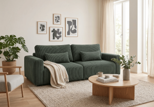 Sofa z wysuwaną leżanką z funkcją spania ZORRO 230x150 cm