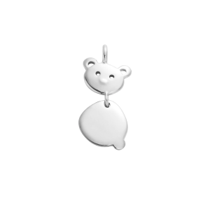 Zawieszka Miś srebrny 1,7 cm