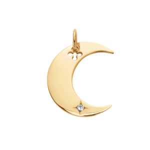 Zawieszka Lune pozłacana 2 cm