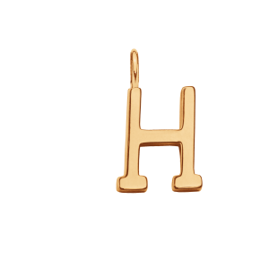 Literka H pozłacana