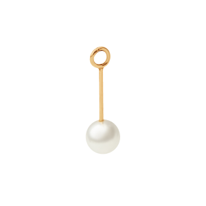 Zawieszka wisząca Pearl Lobe 2,6 cm, pozłacana