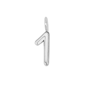 Cyfra 1, posrebrzana