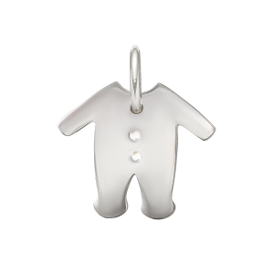 Zawieszka wisząca Śpioszki 1,5 cm srebrna
