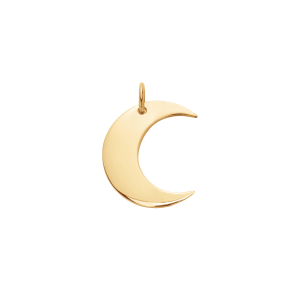 Zawieszka Lune pozłacana 1 cm