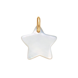 Zawieszka gwiazdka z masy perłowej pozłacana 1,5 cm