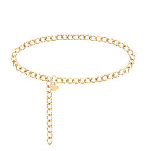 Body Chain No.2 z koniczyną pozłacany