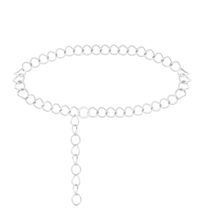 Body Chain No.1, posrebrzany